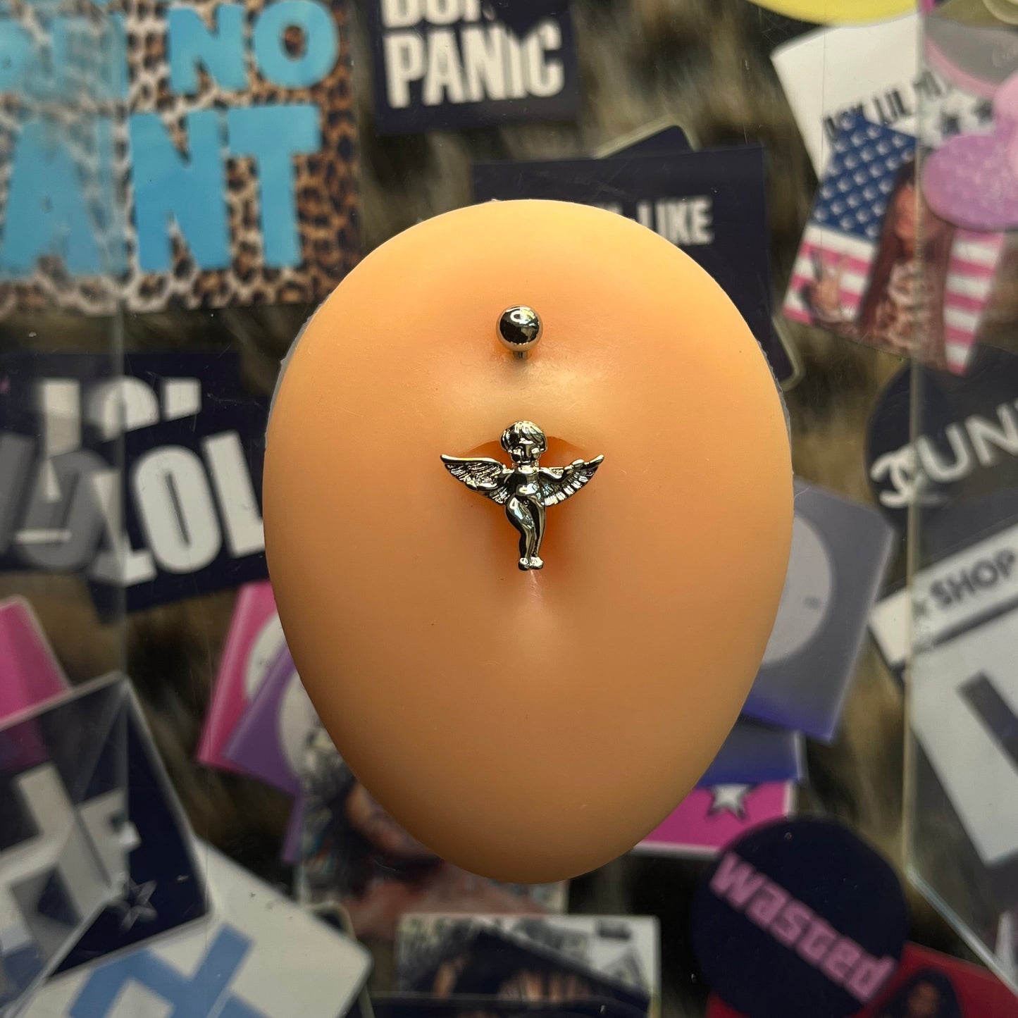 Dainty Cherub Belly Ring