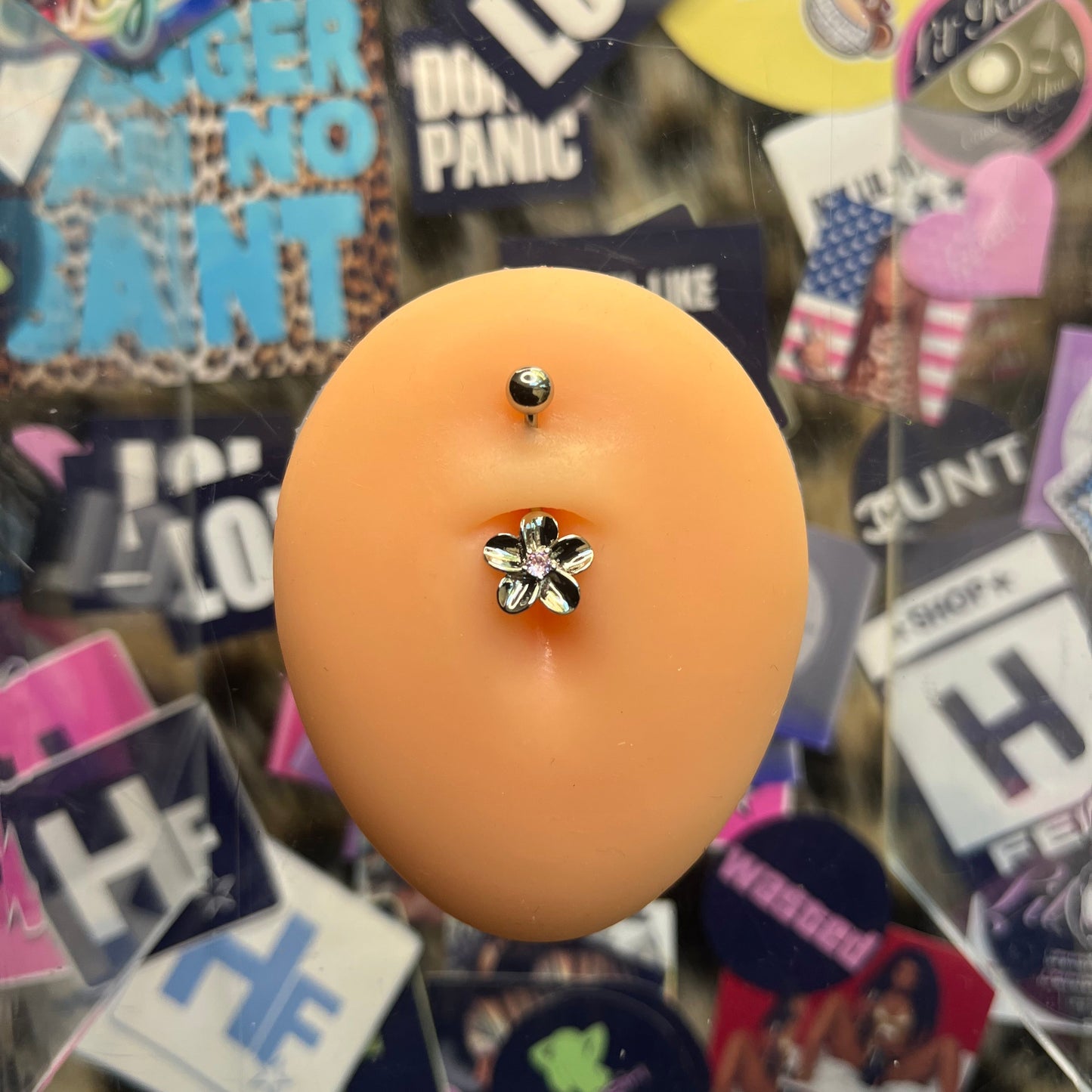 Hawaiian Flower Belly Ring