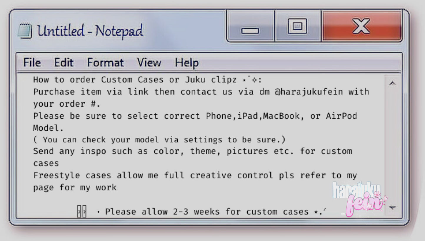 Custom Junk ipad caseˎˊ˗ (read description)