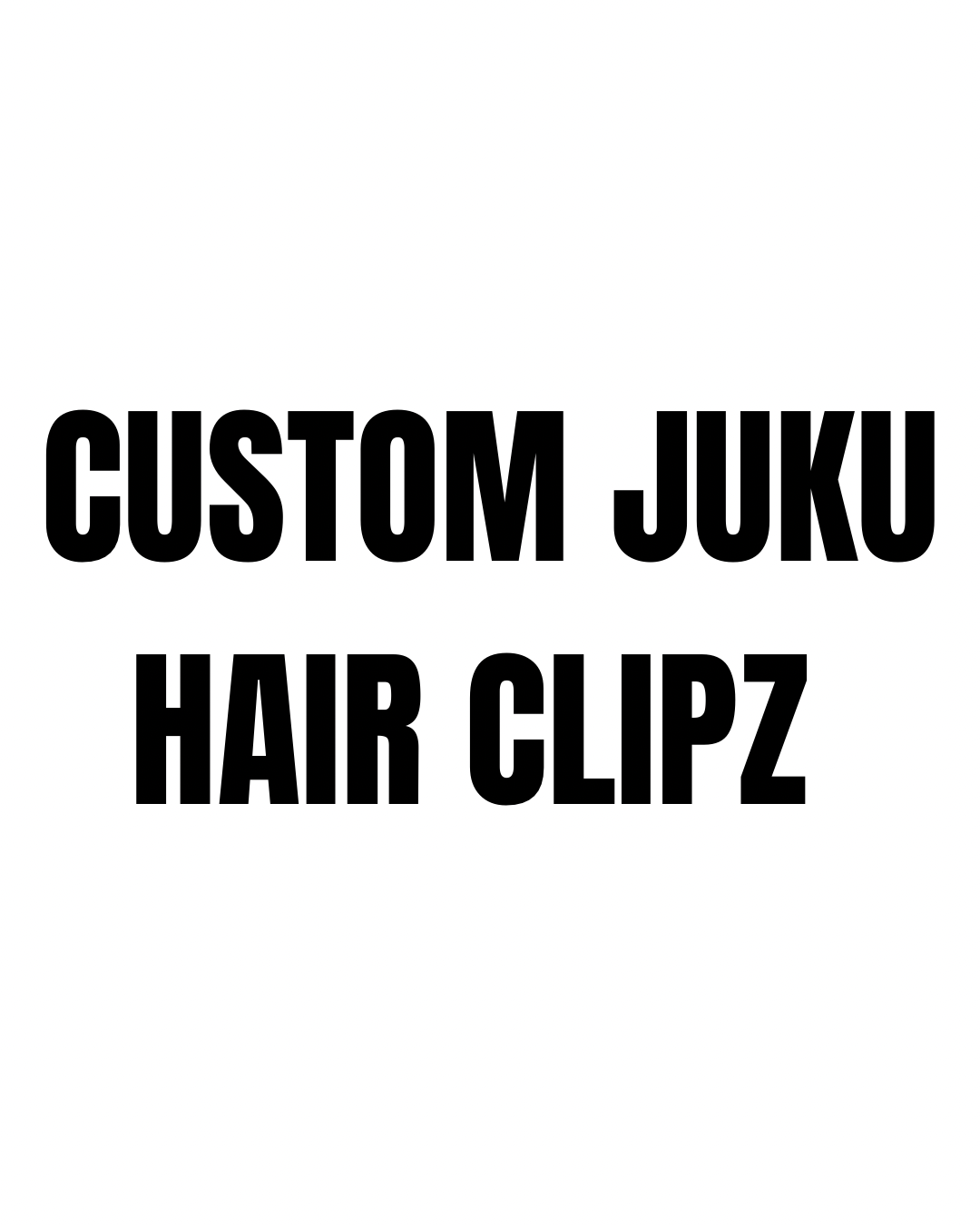 Custom Juku Hair Clipsˎˊ˗ (read description)